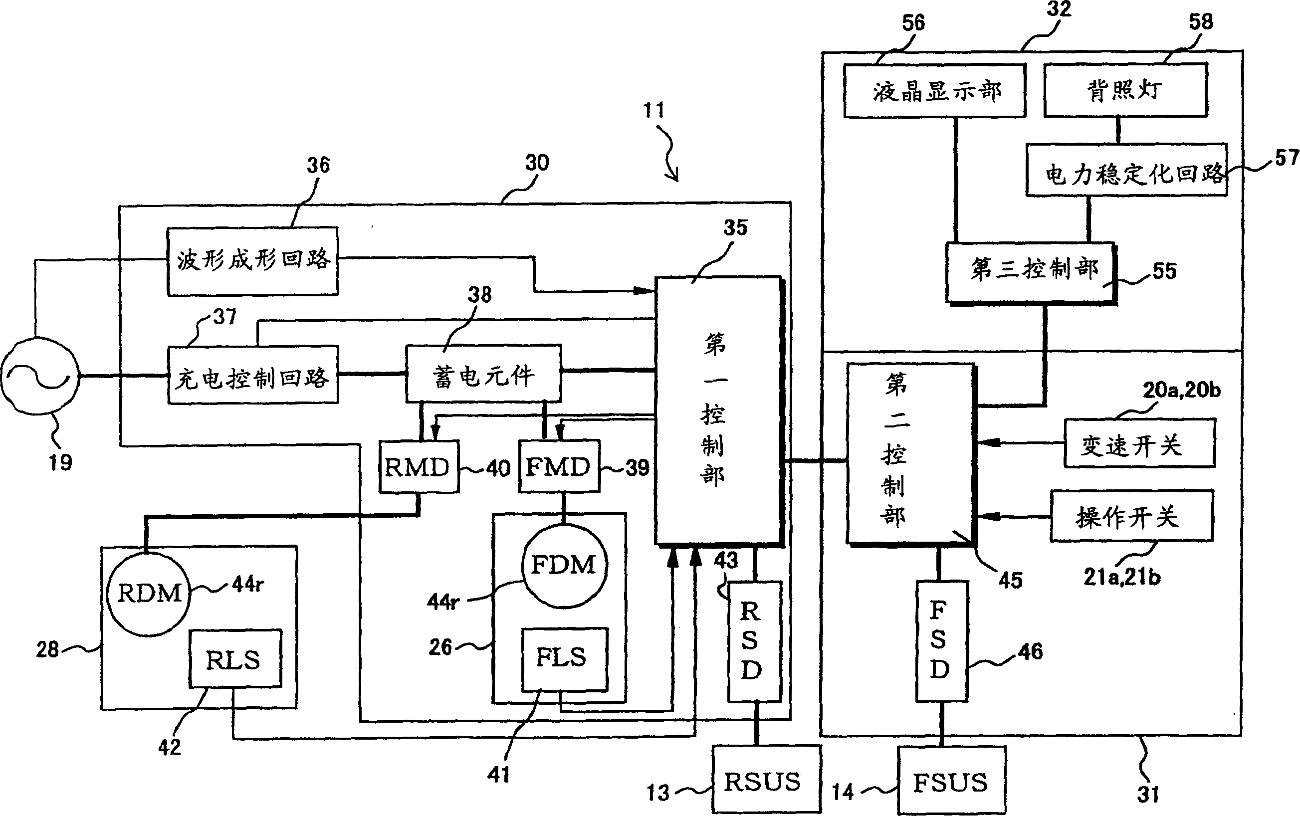 Electricity part driving device for bicycle