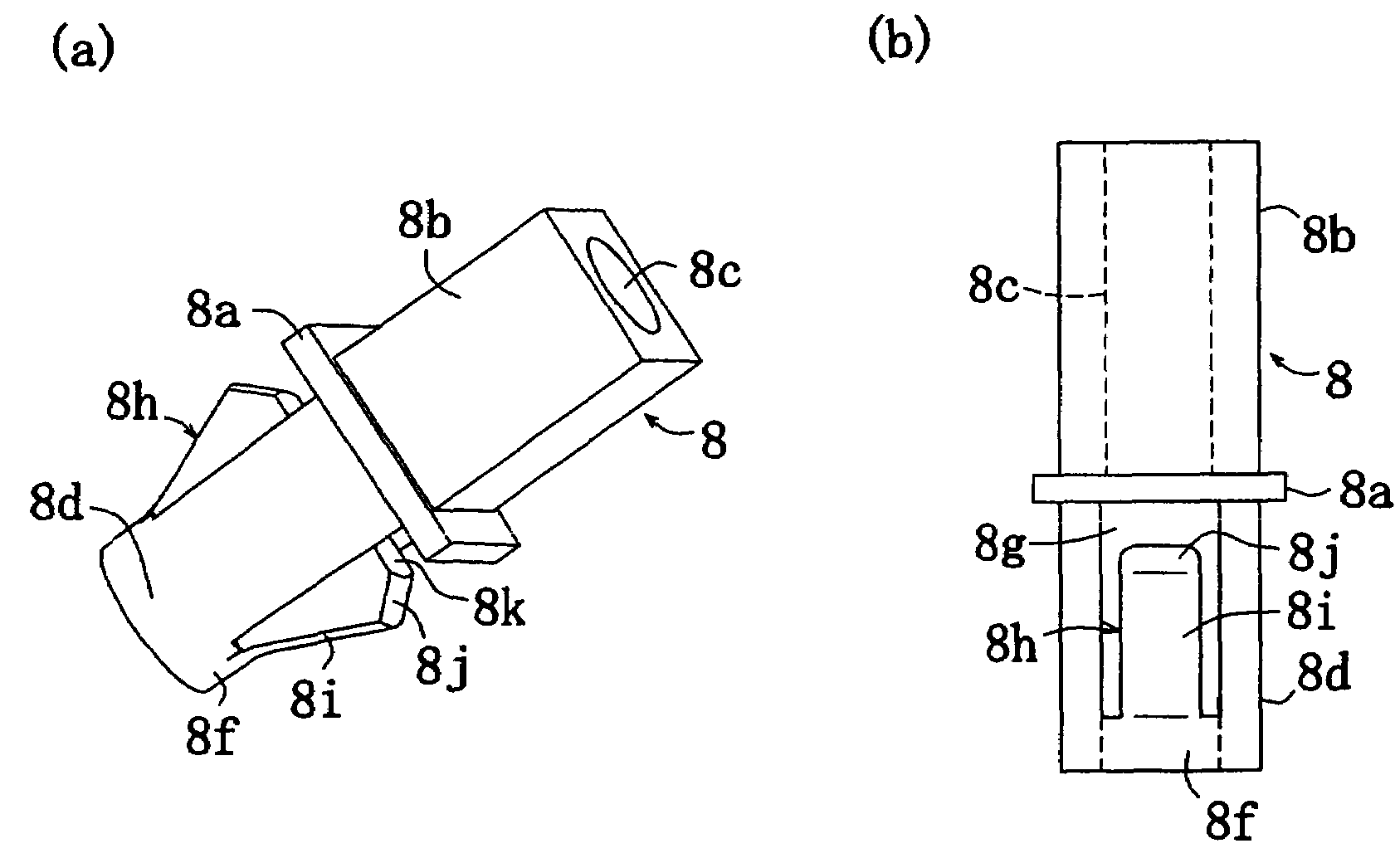 Speaker attaching construction and speaker