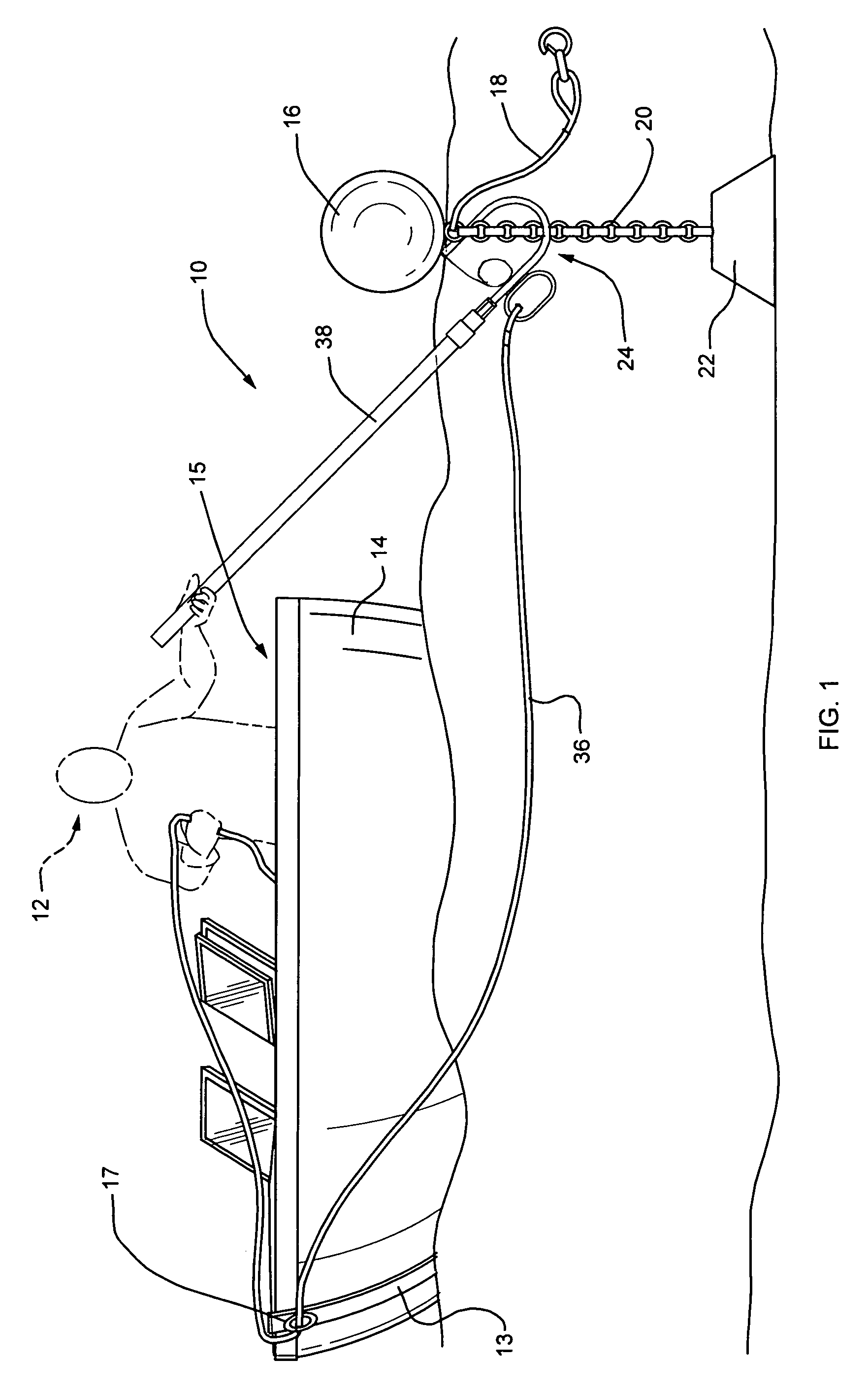 Mooring/vessel snap hook device