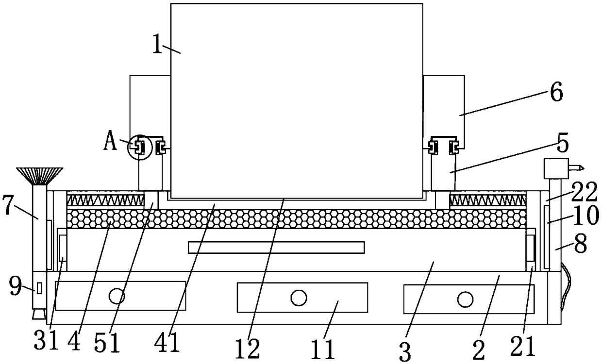 Fixing device for bamboo artware machining