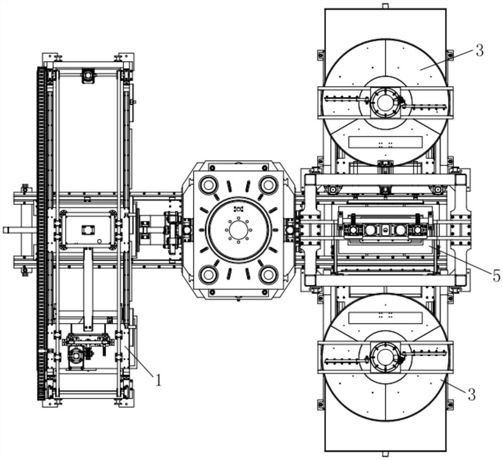 Multifunctional stone imitating machine for manufacturing large boards and kerb through double-layer wet method