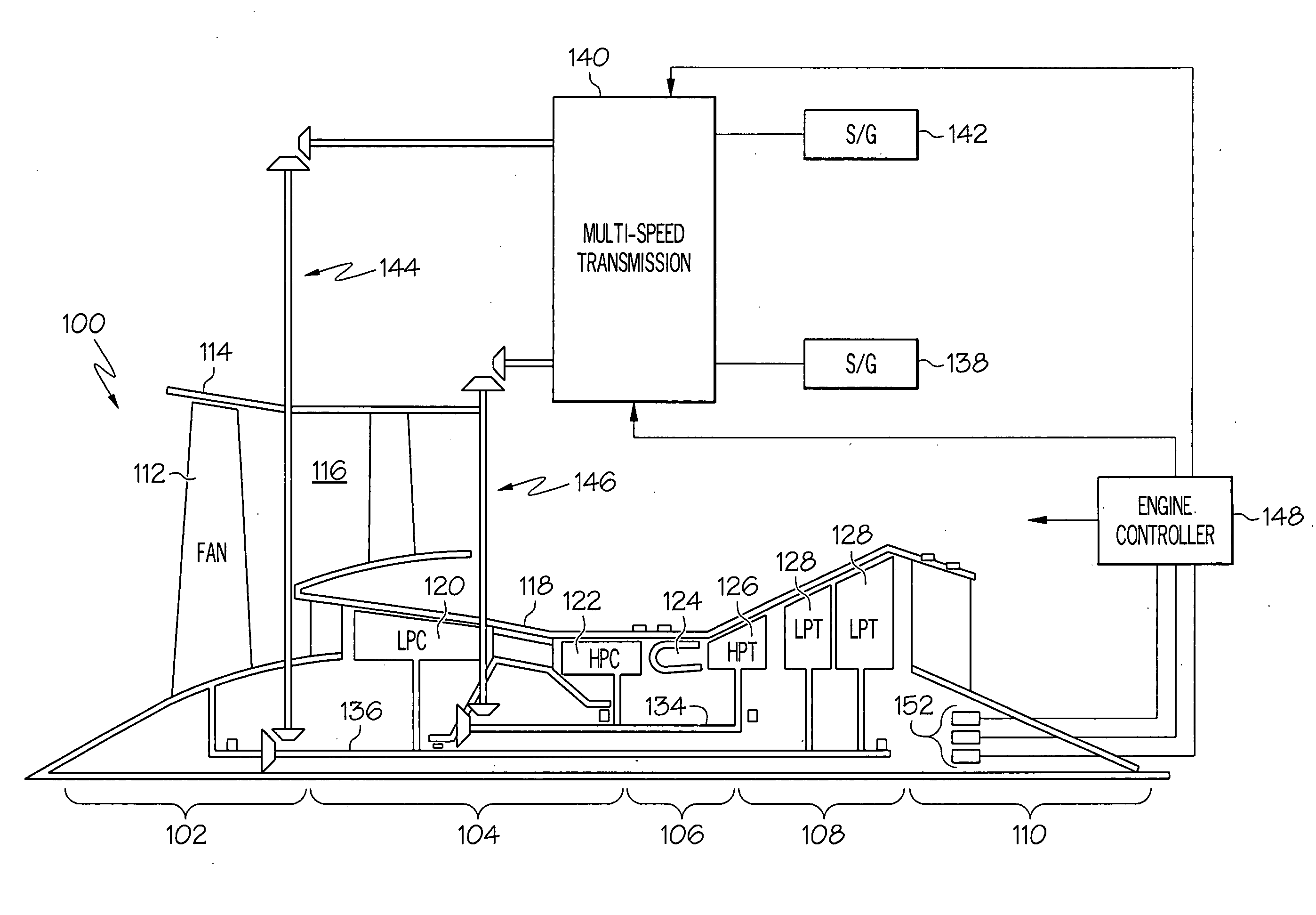 More electric aircraft starter-generator multi-speed transmission system