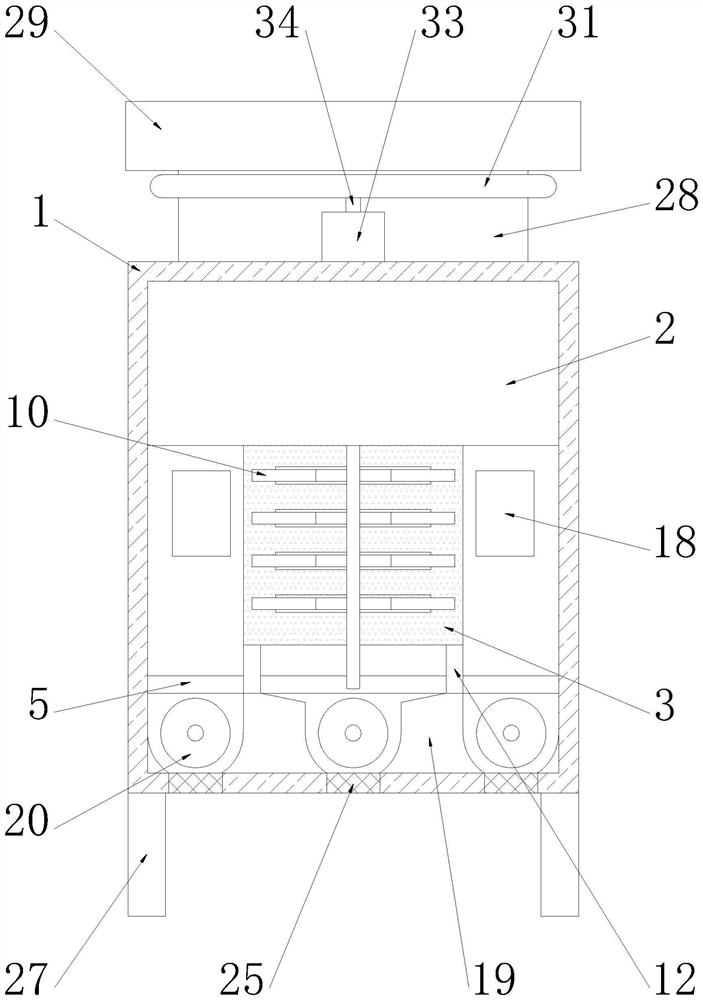 Stone crushing device for civil engineering