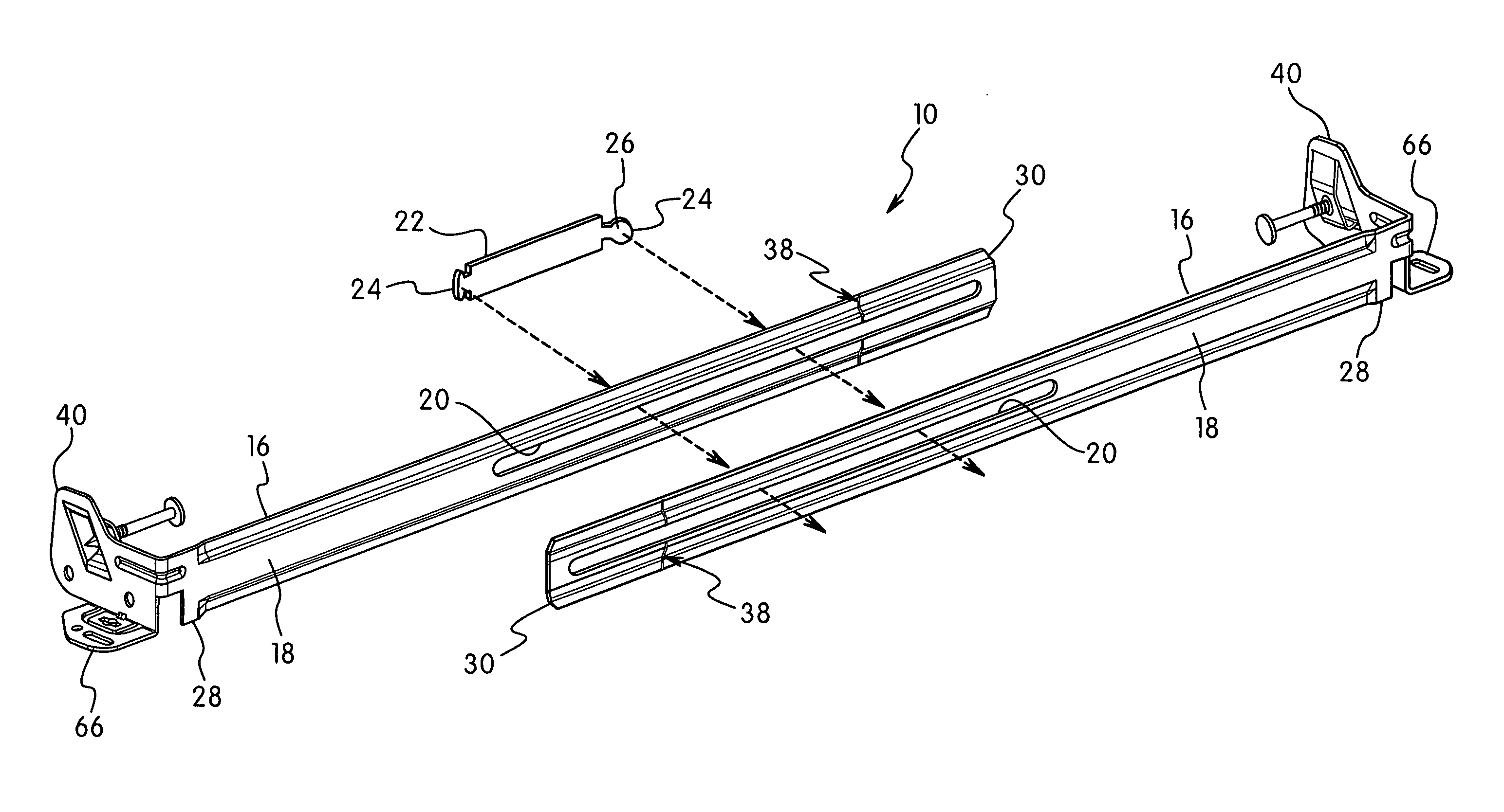 Integral nail bar hanger for recessed luminaire