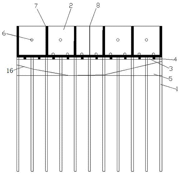 Road shoulder composite retaining structure