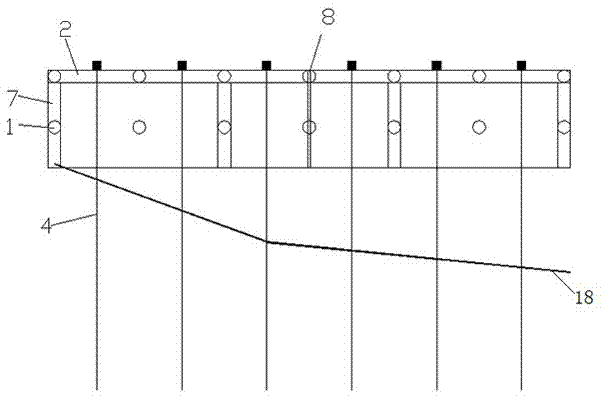 Road shoulder composite retaining structure