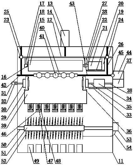 Rubber shining treatment device for dynamic-balance aluminum guide roller