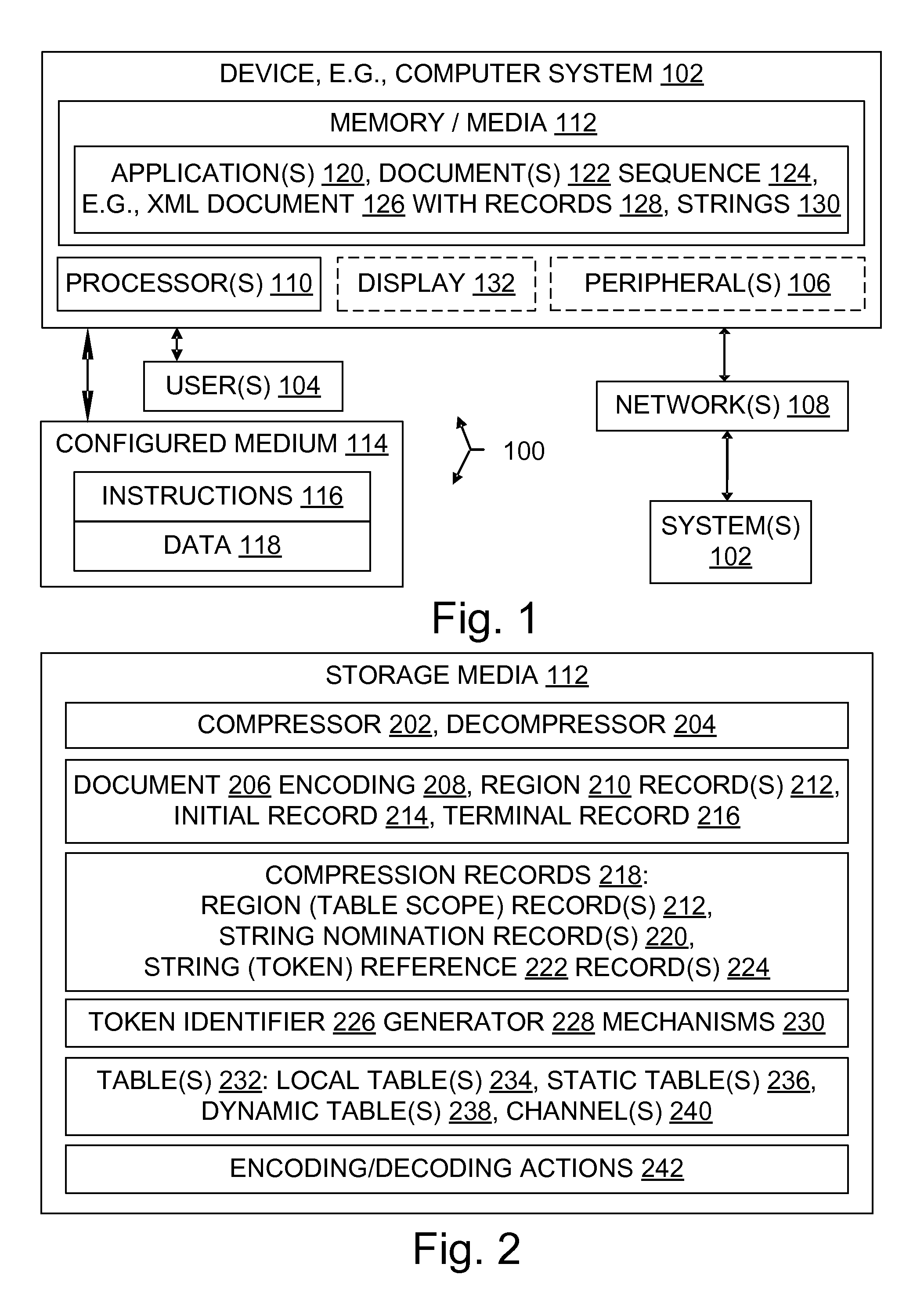 Local binary XML string compression