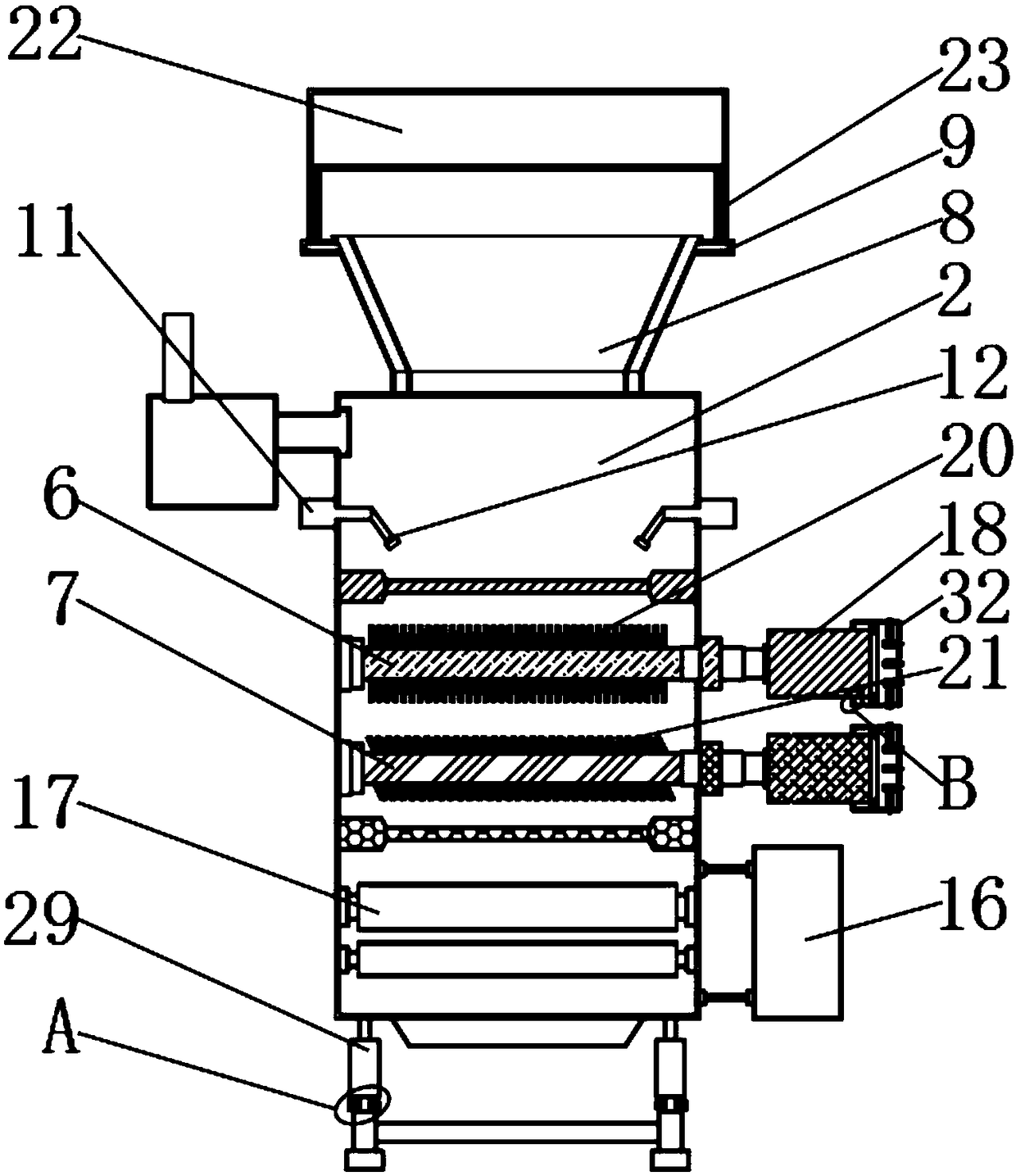 Household waste residue treatment equipment for environmental protection engineering