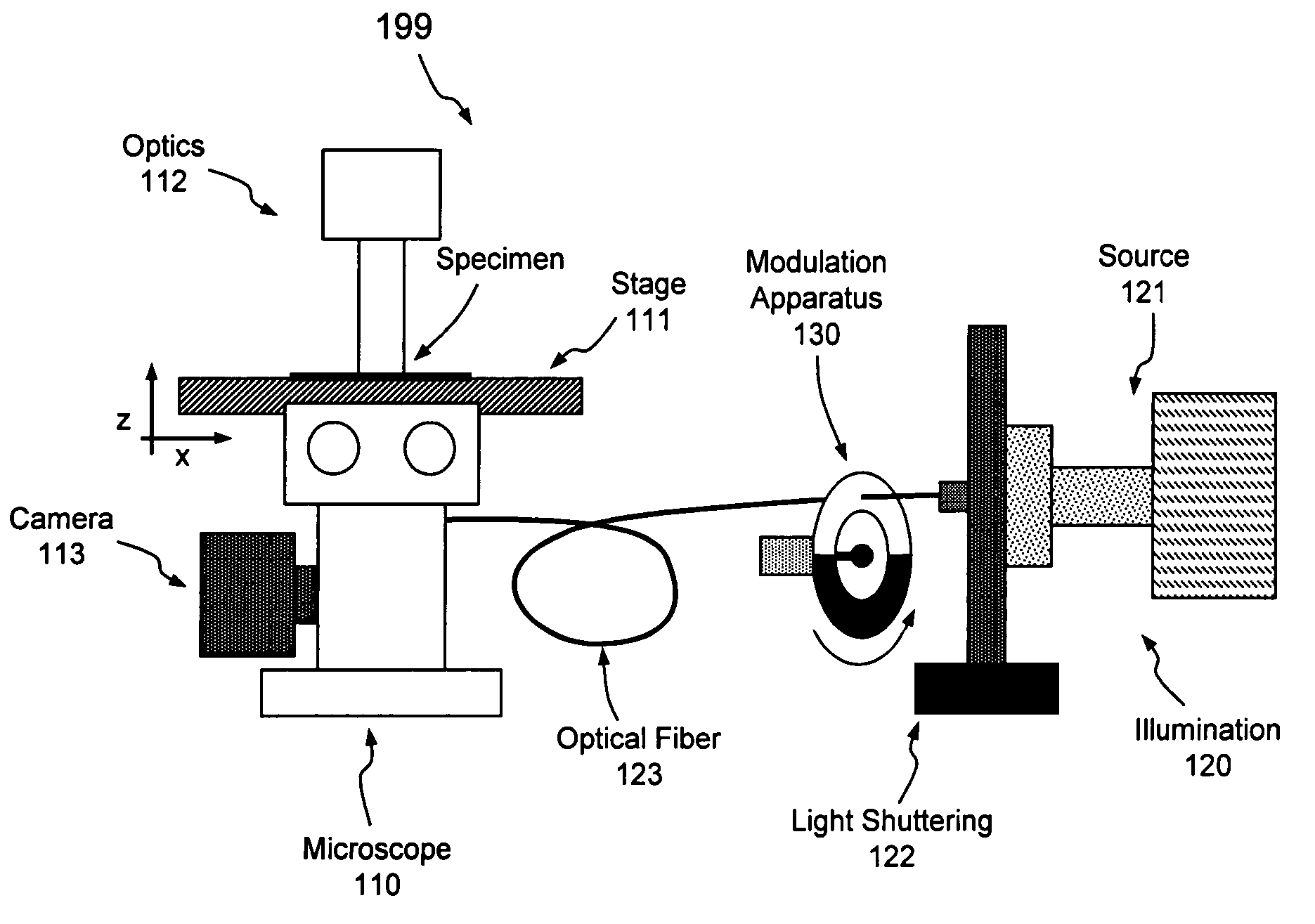 System and method of illuminating living cells for imaging