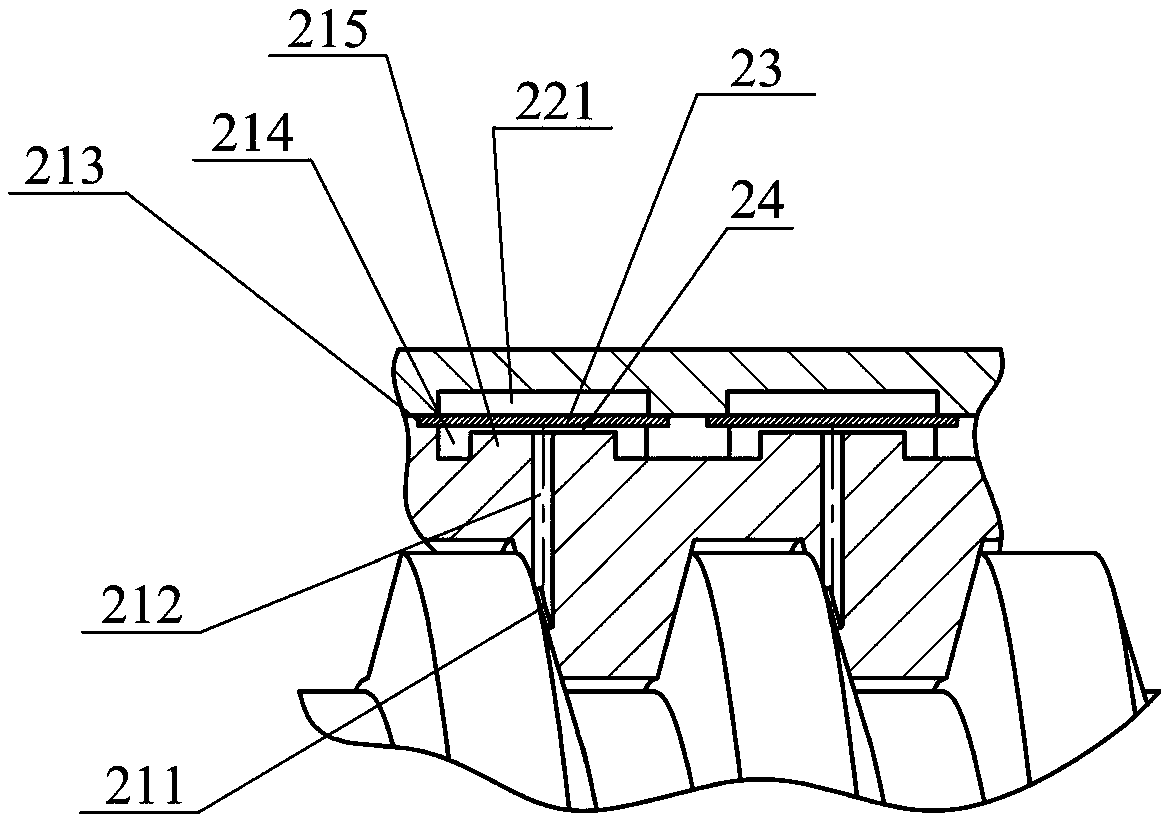 Built-in single-face thin-film throttling static-pressure lead screw pair