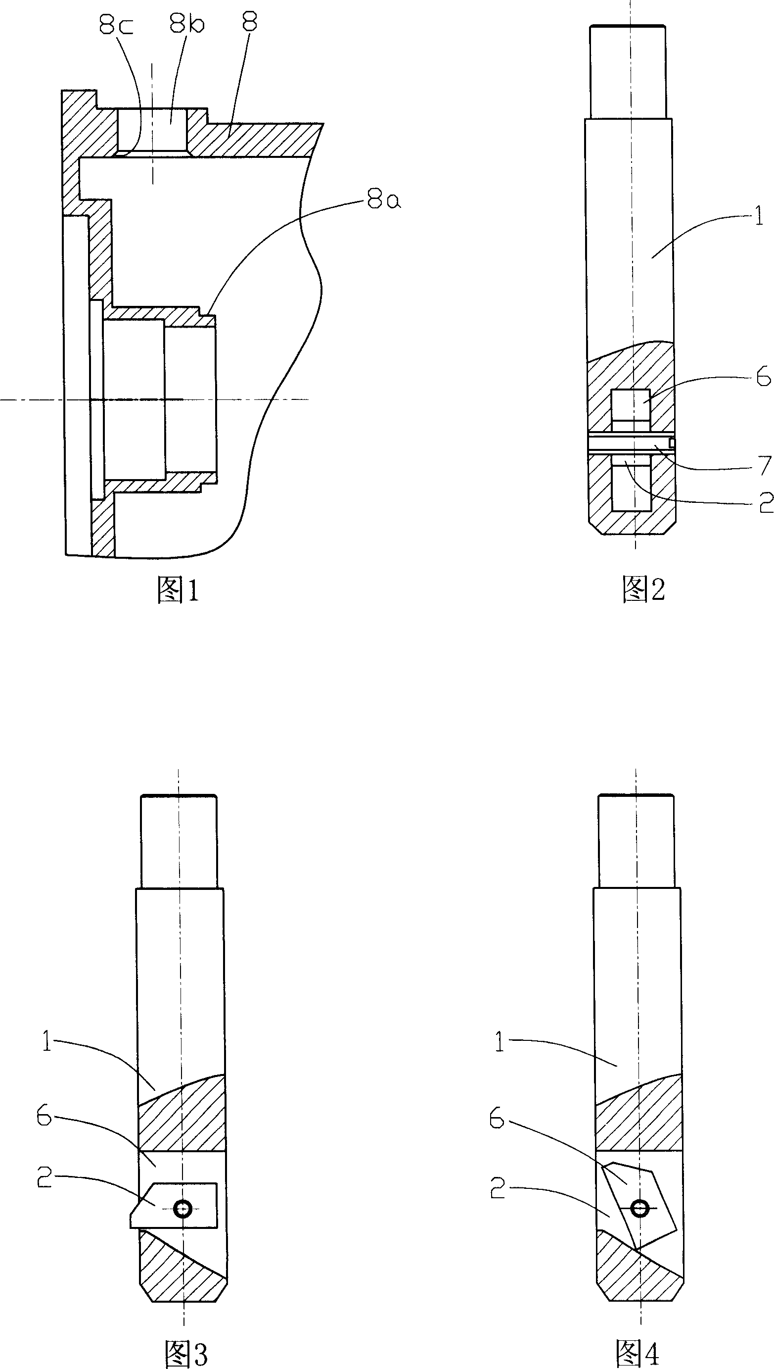 Chamfering tool dedicated for porous inside