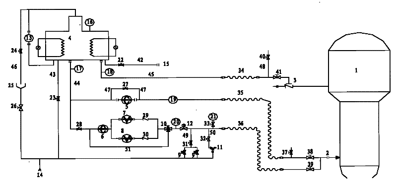 Pre-service hydrostatic test integrated system on secondary side of steam generator