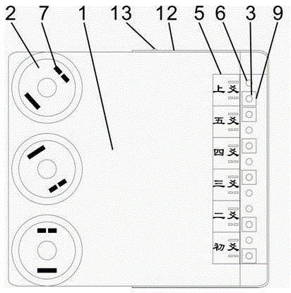 Calculation instrument for Zhouyi teaching