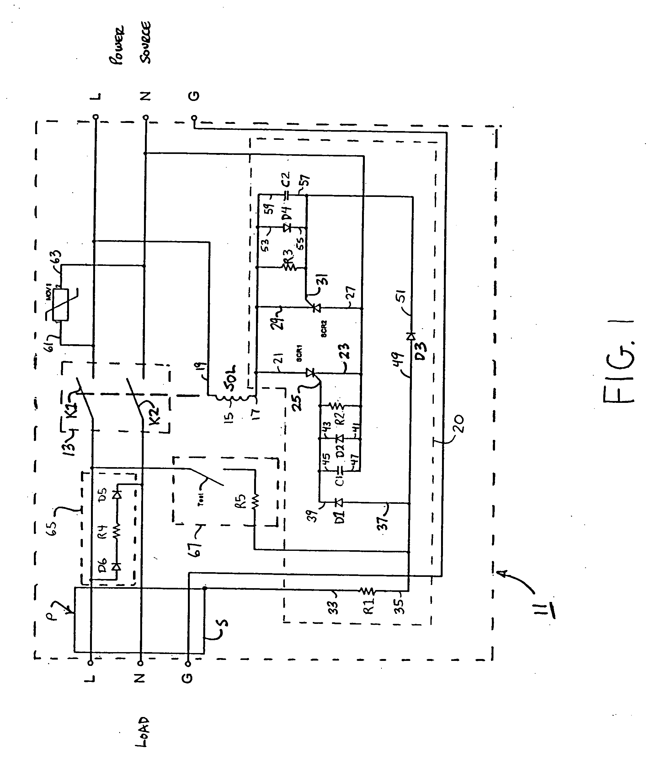 Fireguard circuit