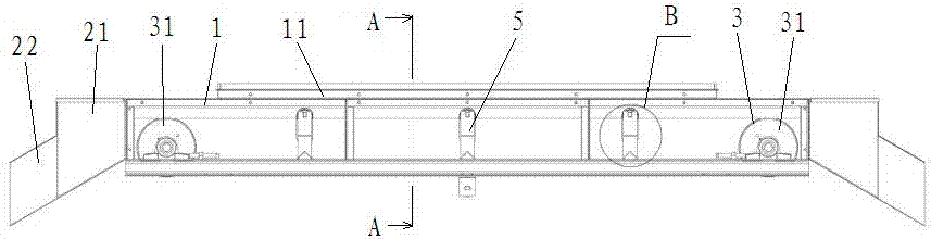 Grain drying tower of conveyor with bidirectional conveying belt