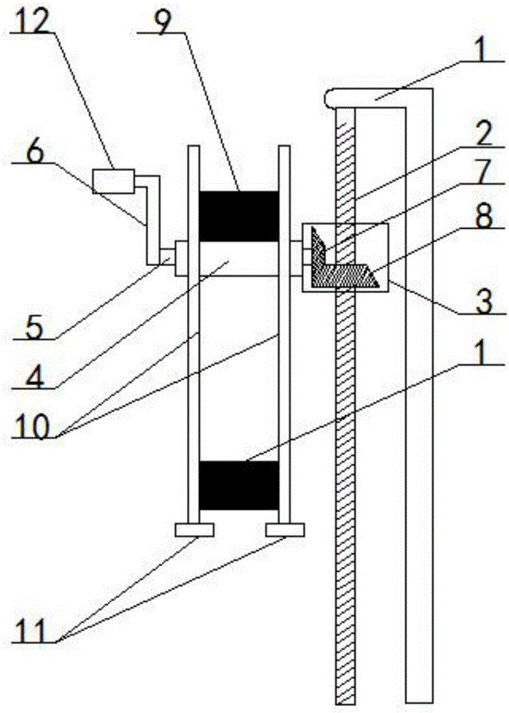 Sludge flushing ejection pipe of lotus root pull ship