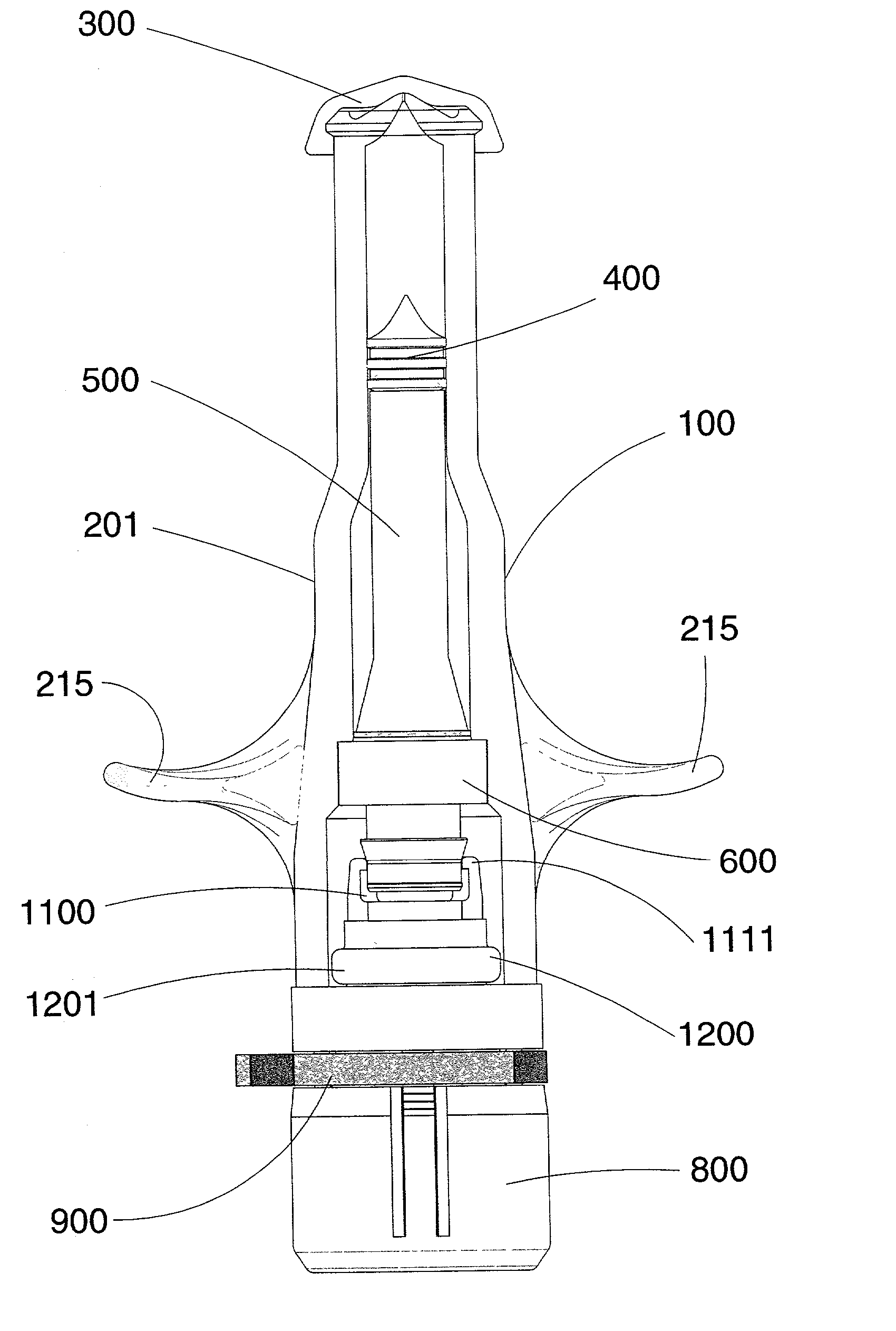 Modular gas-pressured needle-less injector