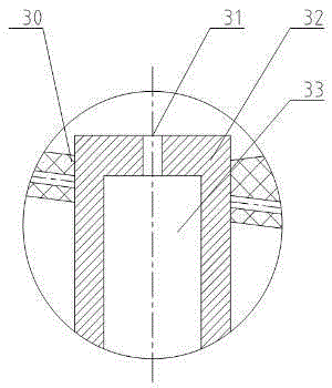 Incineration boiler for high-concentration salty organic waste liquid