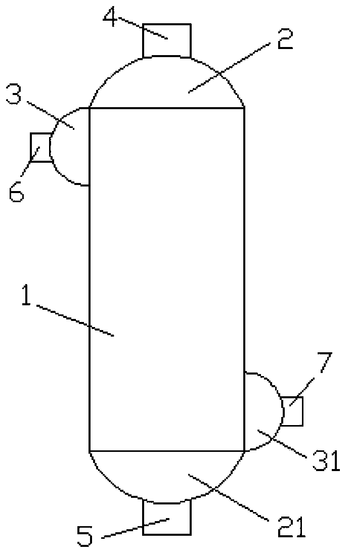 Molecular sieve adsorption tower provided with heat transferring medium channels