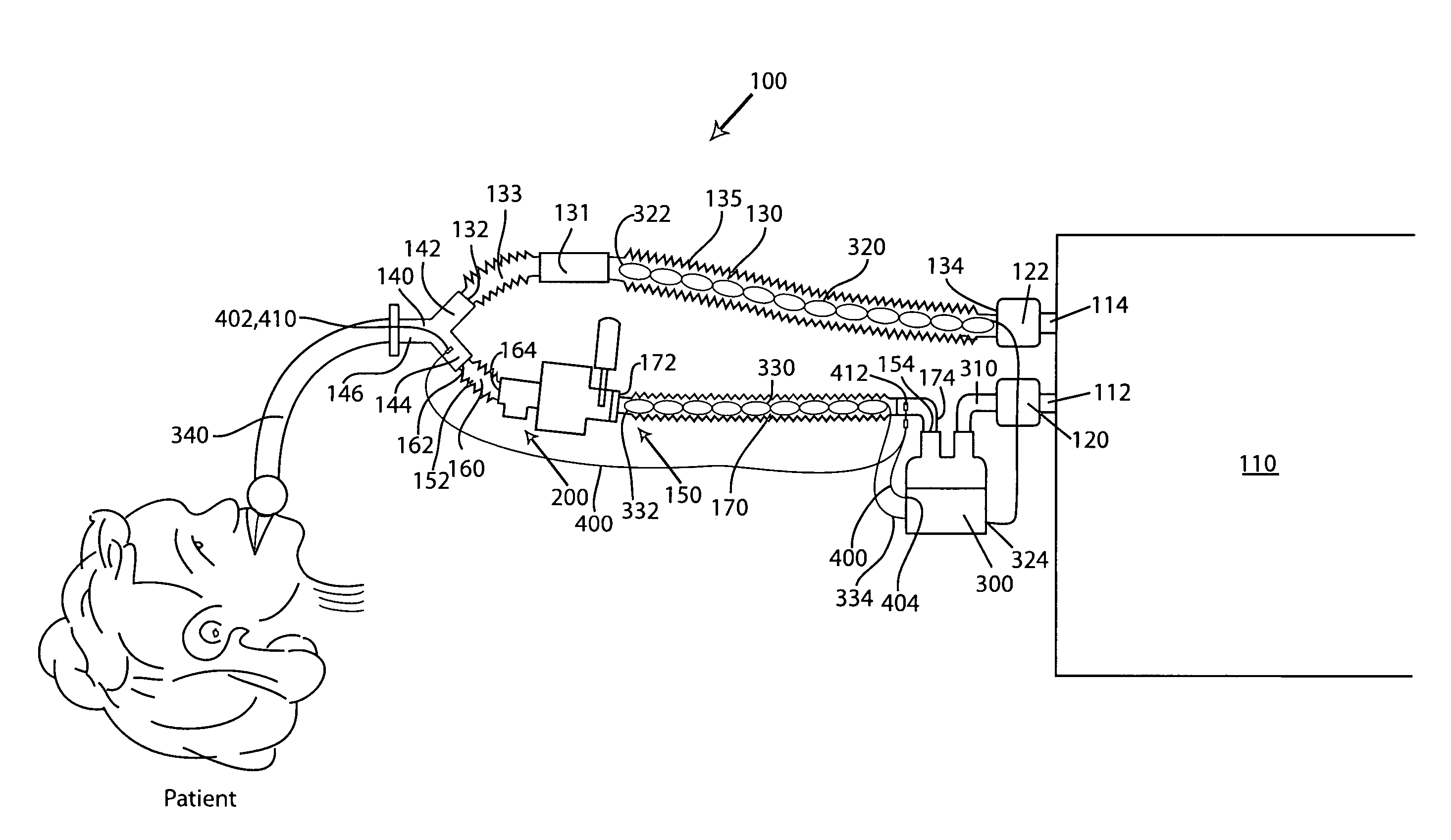 Patient interface assemblies for use in ventilator systems to deliver medication to a patient