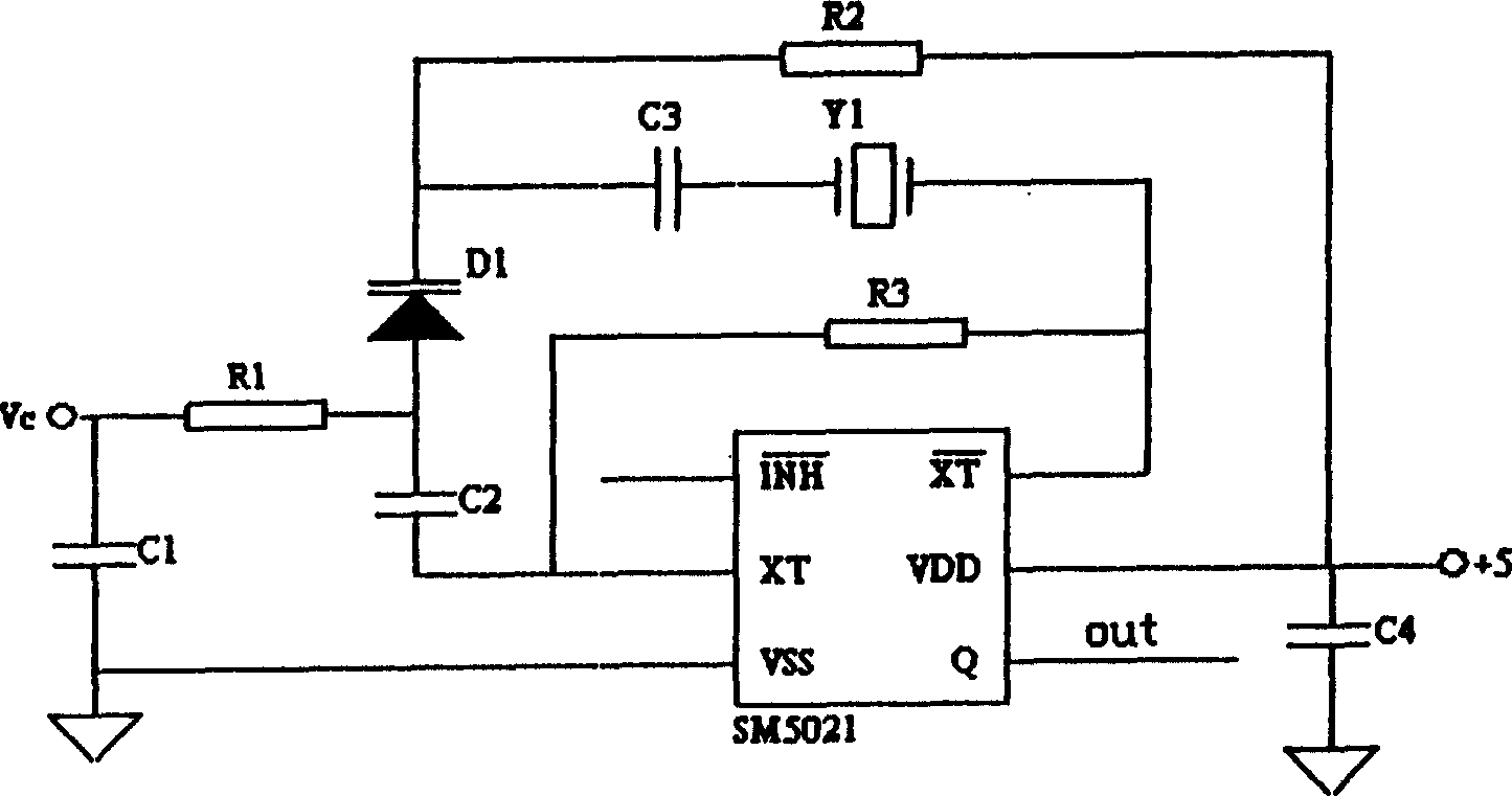 Pressure controlled constant tempeature crystal oscillator