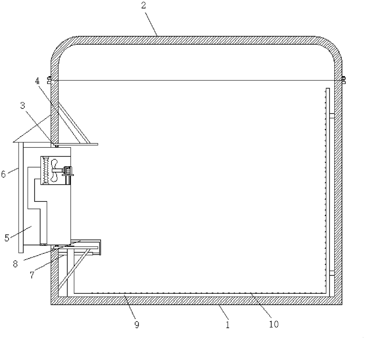 Constant temperature anti-theft computer case