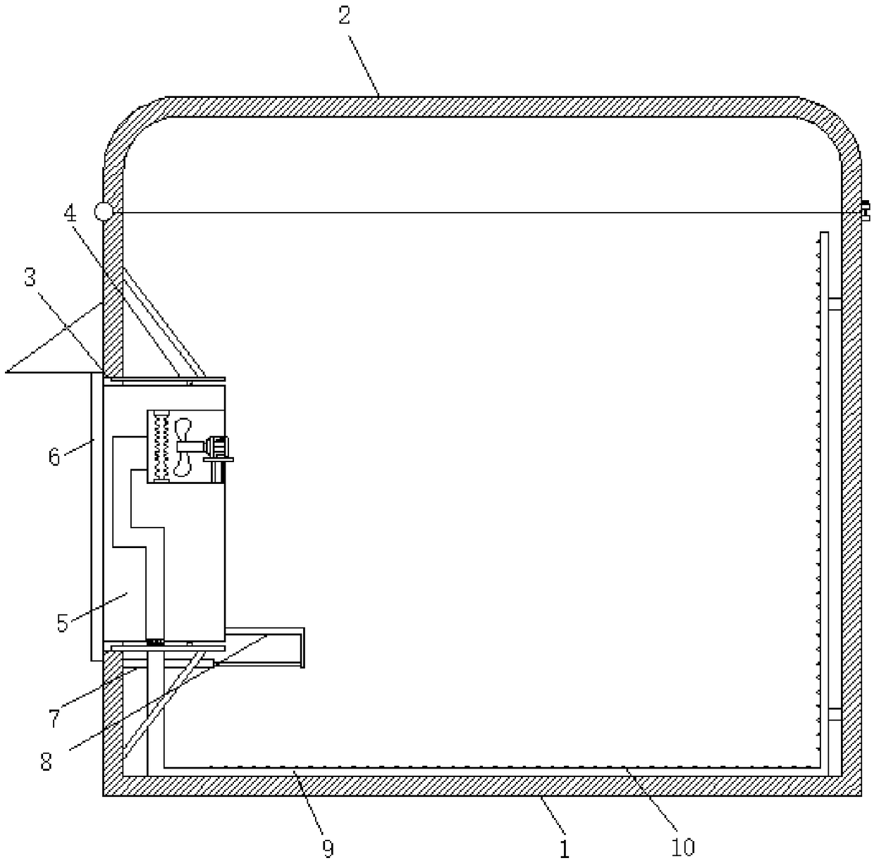 Constant temperature anti-theft computer case