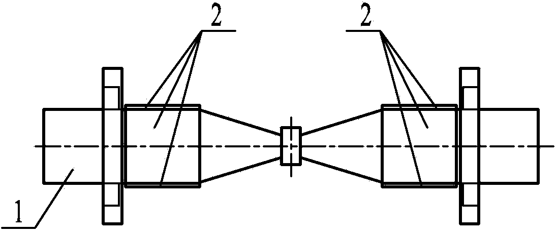 Paster bent vibration composite single-foot piezoelectric supersonic motor vibrator