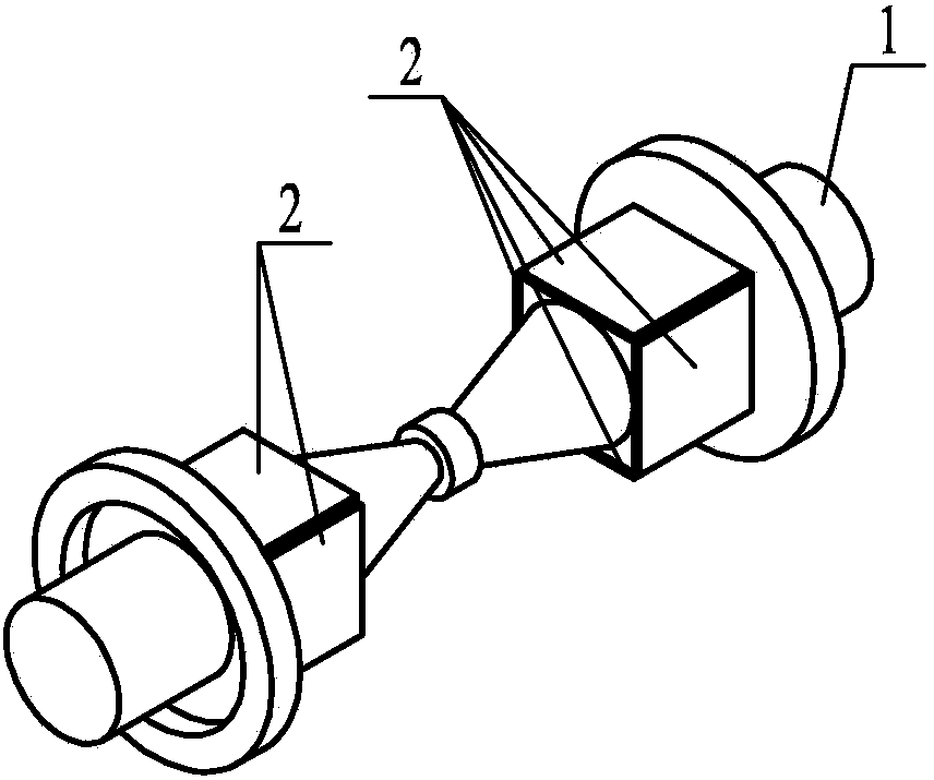 Paster bent vibration composite single-foot piezoelectric supersonic motor vibrator