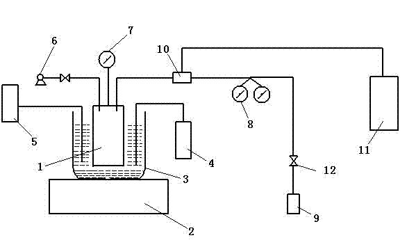 Device and method for measuring solubility of refrigerant in refrigerator oil and application thereof