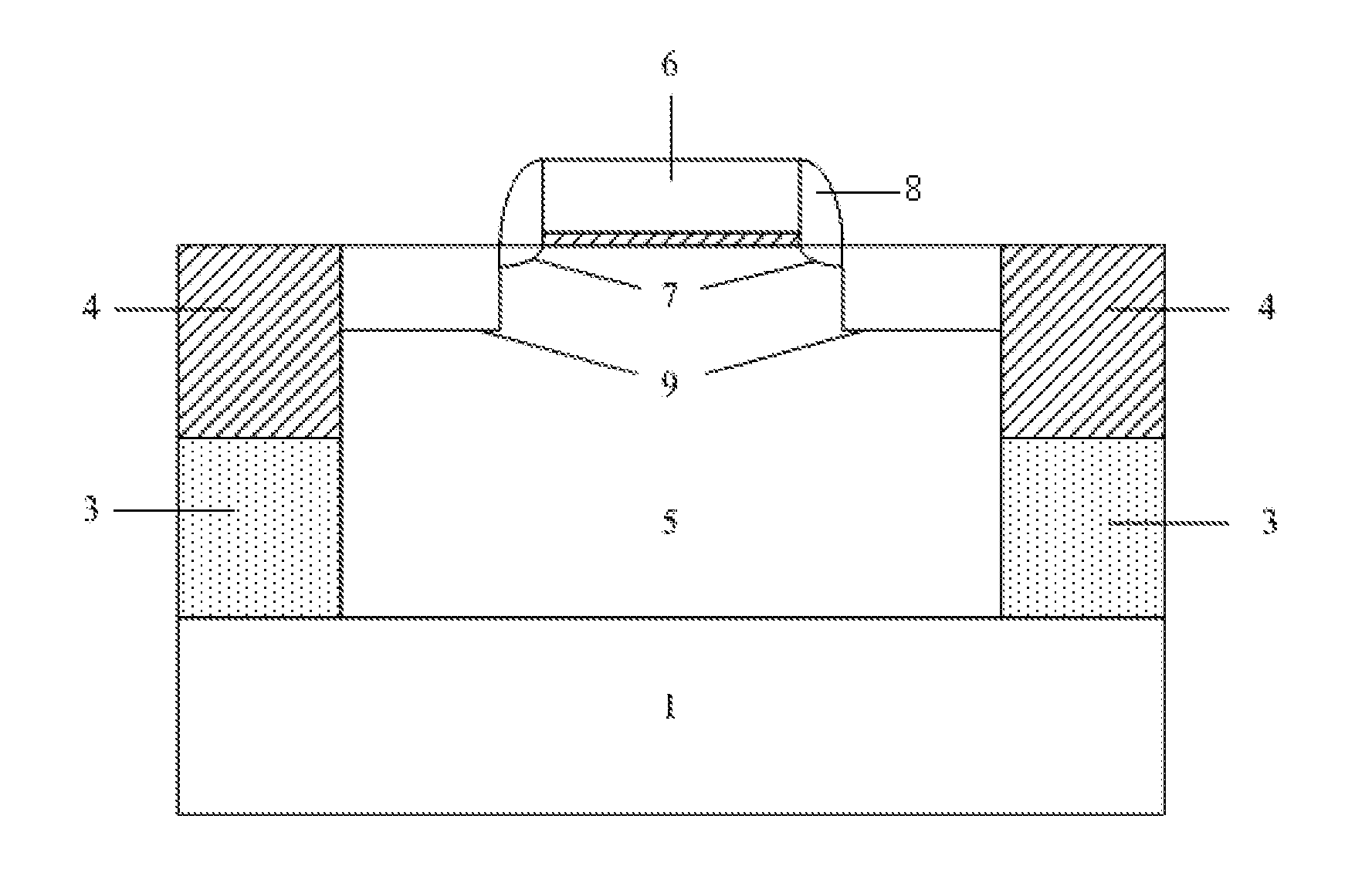 CMOS Device for Reducing Charge Sharing Effect and Fabrication Method Thereof