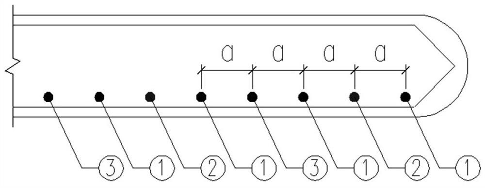 Automatic reinforcement distribution algorithm for three kinds of load-bearing steel bars on single side of underground diaphragm wall