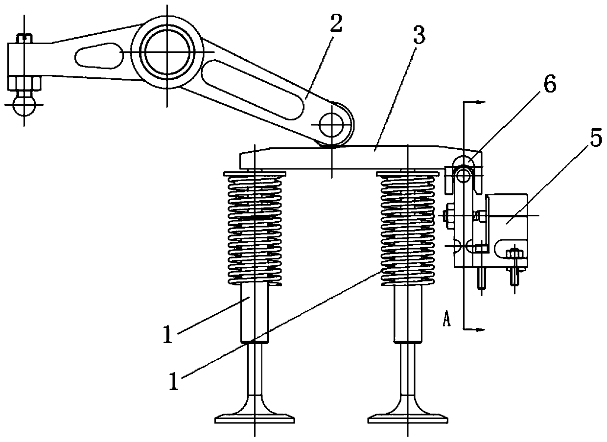 A cylinder brake transmission device