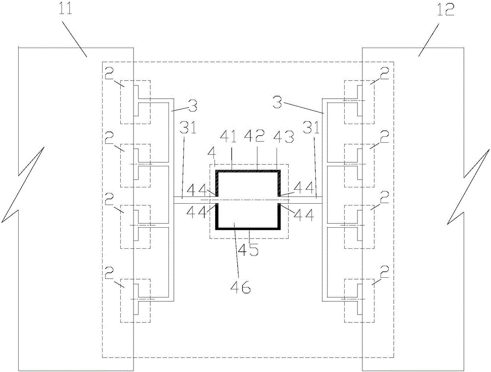 Ocean floating body powered adjustable negative-pressure vacuum sucking disc type connector