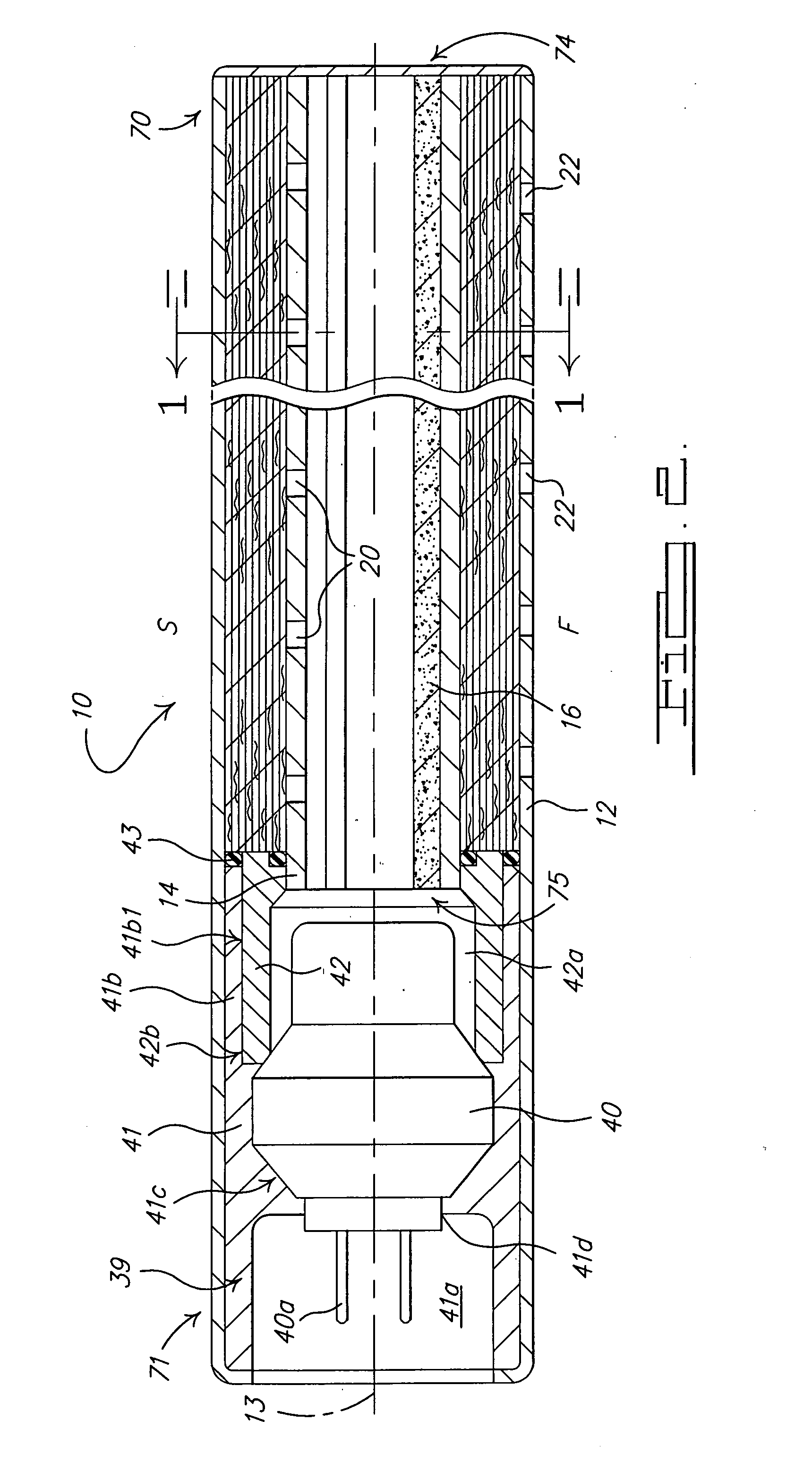 Pyrotechnic linear inflator