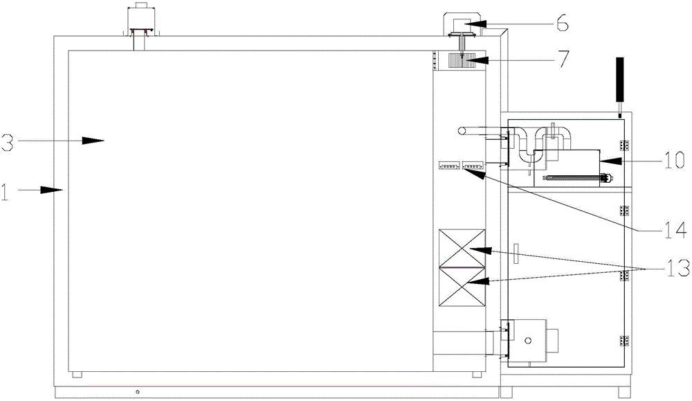 Anticorrosive low-humidity walk-in test chamber