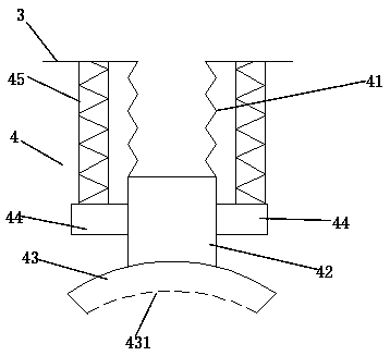 Heat conduction limiting type adhesive smearing device