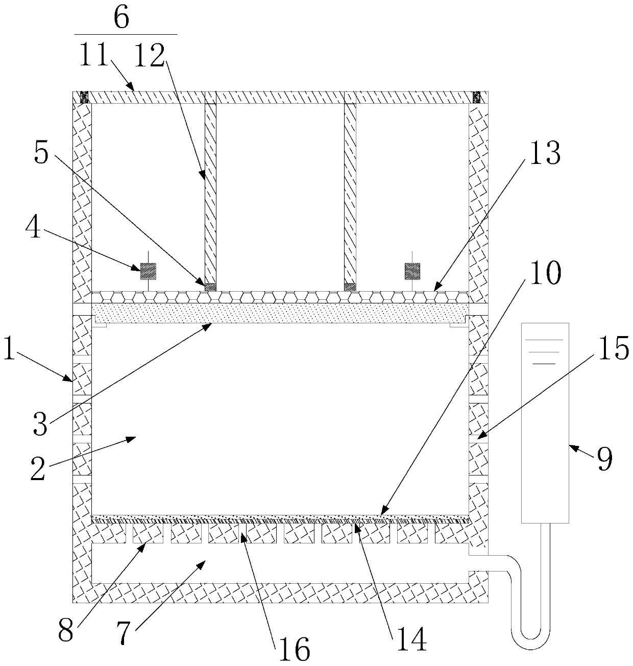 Frost heaving measuring instrument capable of achieving hydrothermal coupling effect