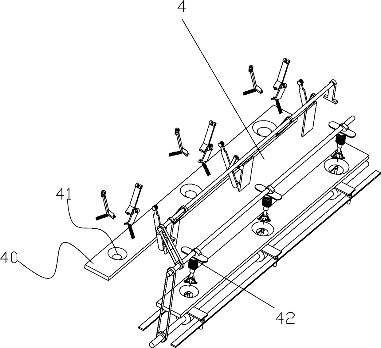 Multi-section synchronous orange peeling machine