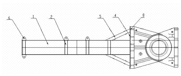 Method for integrally mounting hinge device of extra-large sector gate