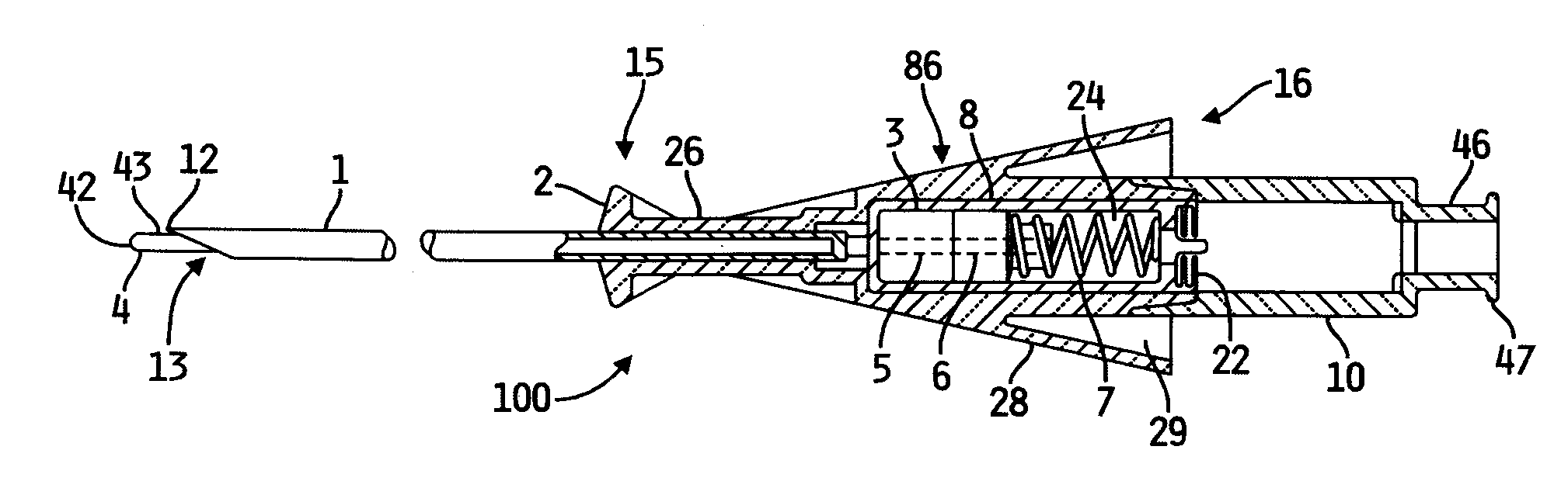 Insufflation needle with dual indicator and method of use