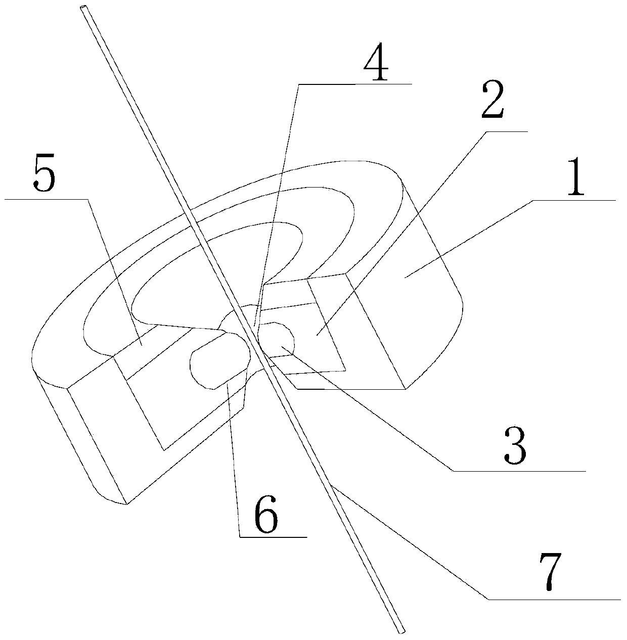 Titanium alloy tinned wire drawing die and manufacturing method thereof