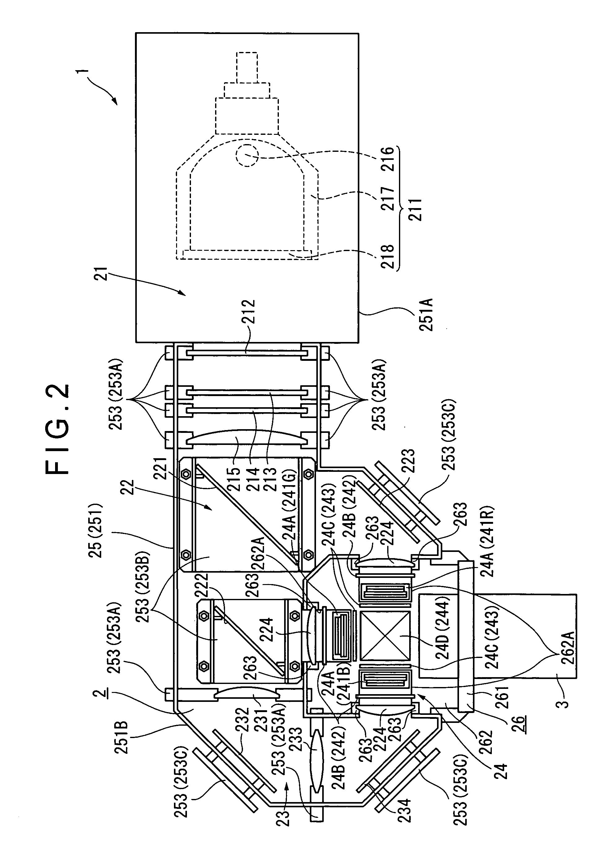 Optical device and projector