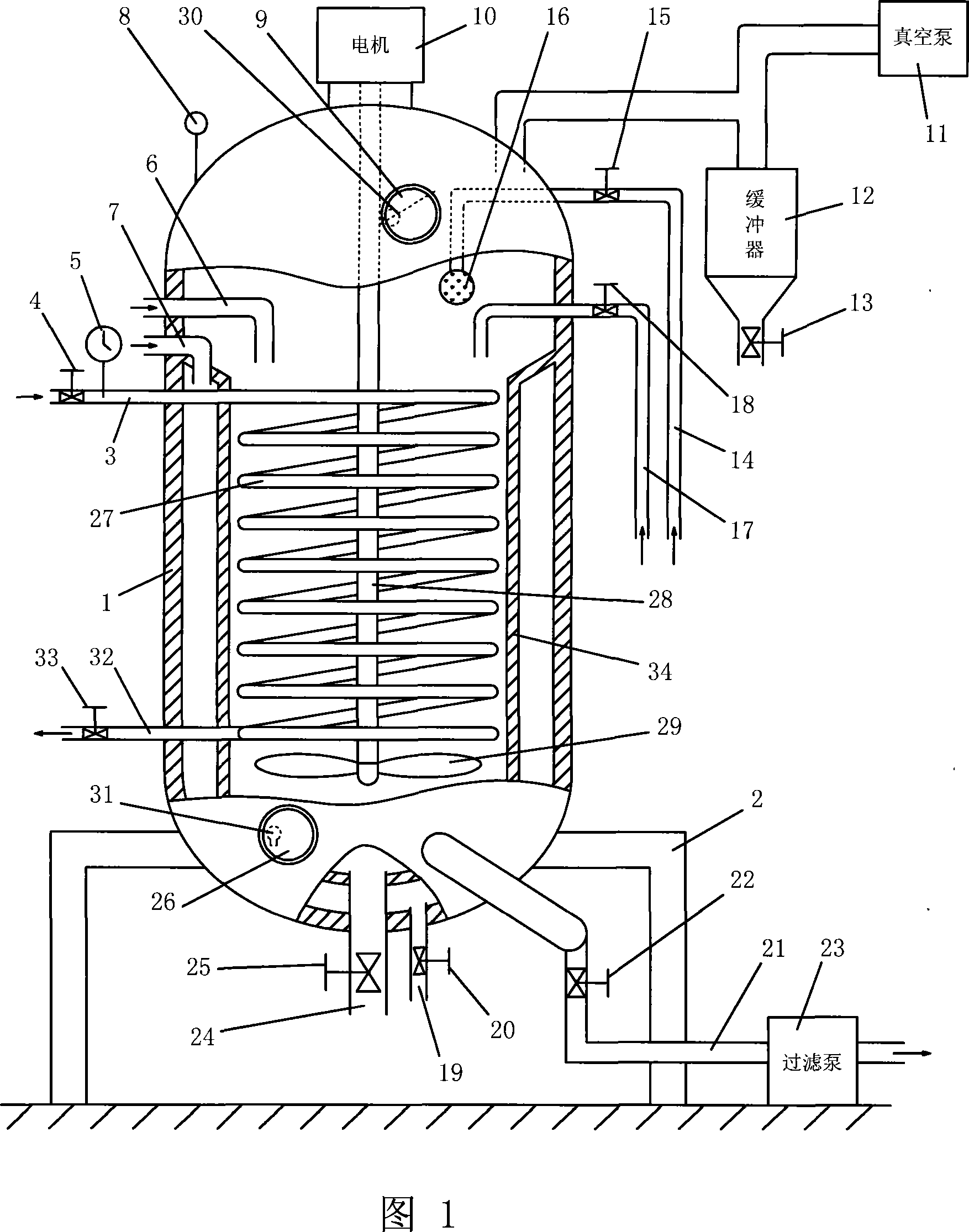 Alkalization, decolorizing and deodorization integration pan for camellia oil precision machining