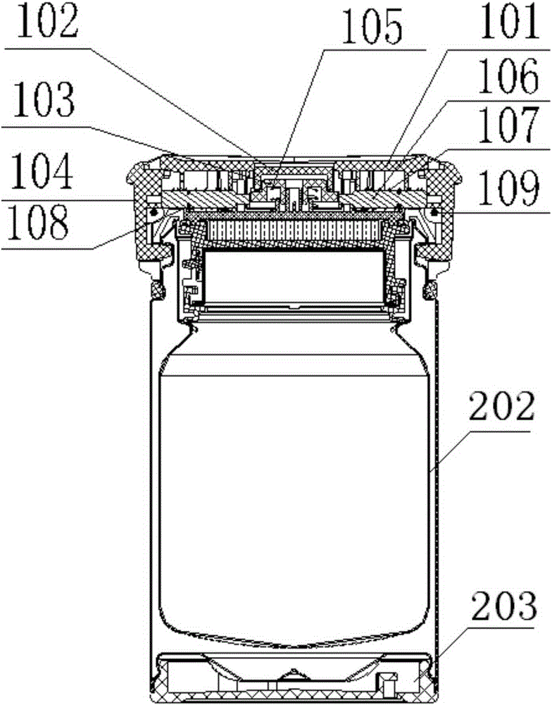 Cup with cover capable of being opened and closed with single hand