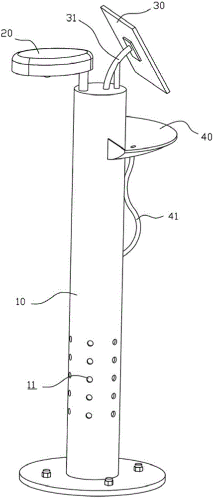 Solar street lamp with air purification function