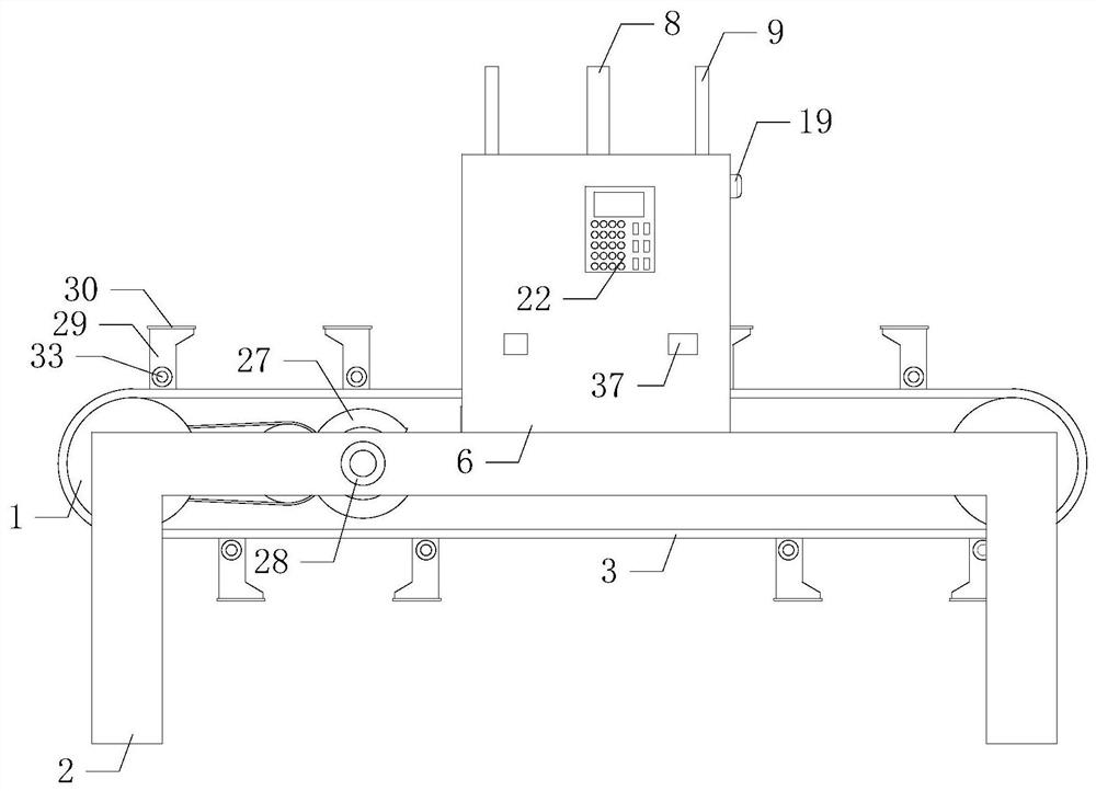 Solar panel surface automatic film pasting forming equipment