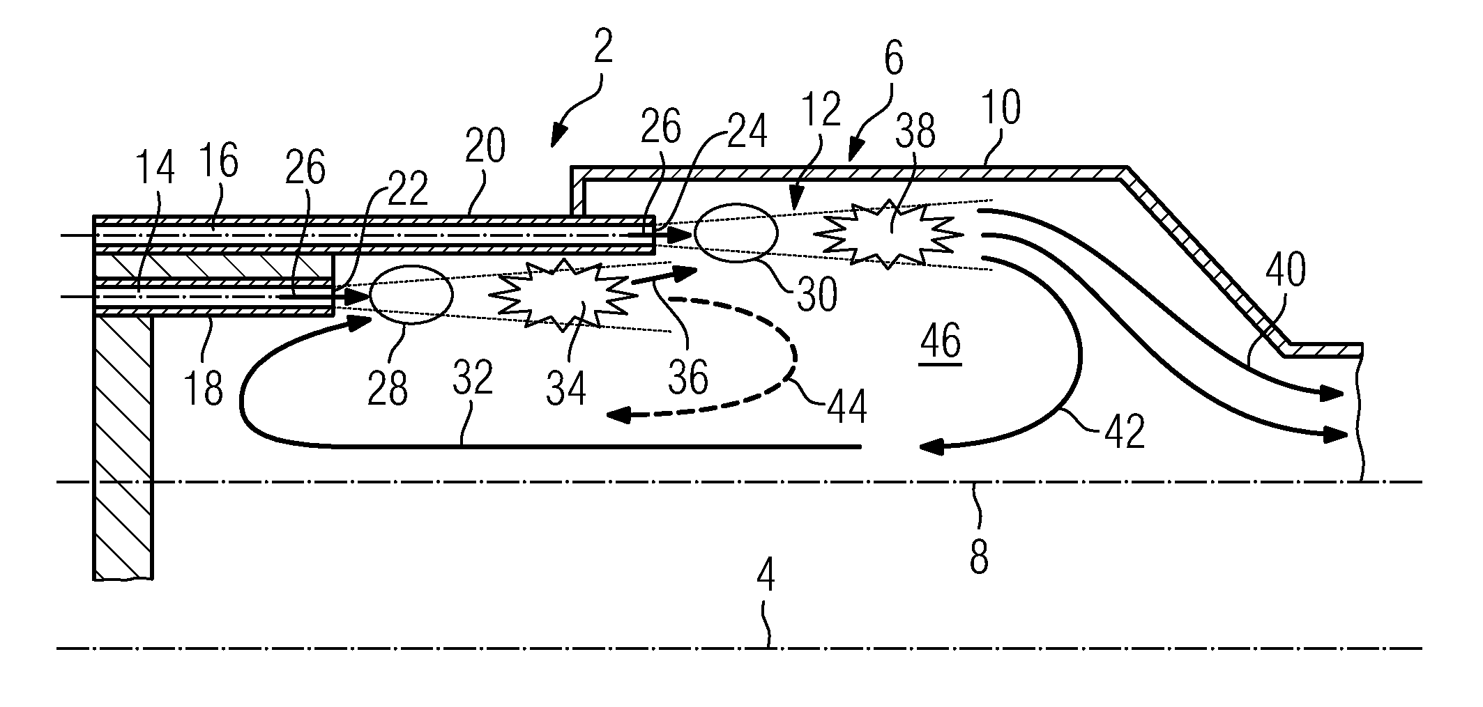 Combustion chamber for a gas turbine