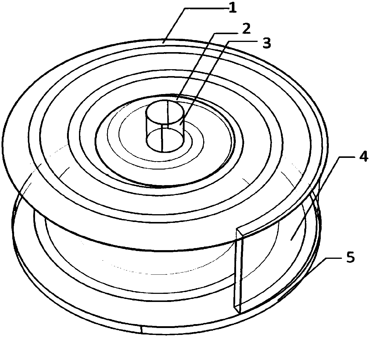 Compact acoustic wave generator for low-frequency broadband